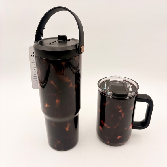 Hydrapeak Artisan Collection Tortoise Shell 32oz Nomad Tumbler & 18oz Mug Set - Picture 8 of 8